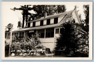 c1940's Old New England Village Spofford New Hampshire NH RPPC Photo Postcard