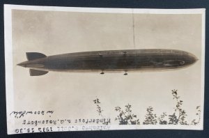 Mint Germany Real Picture Postcard Airship Graf Zeppelin LZ 127 1930