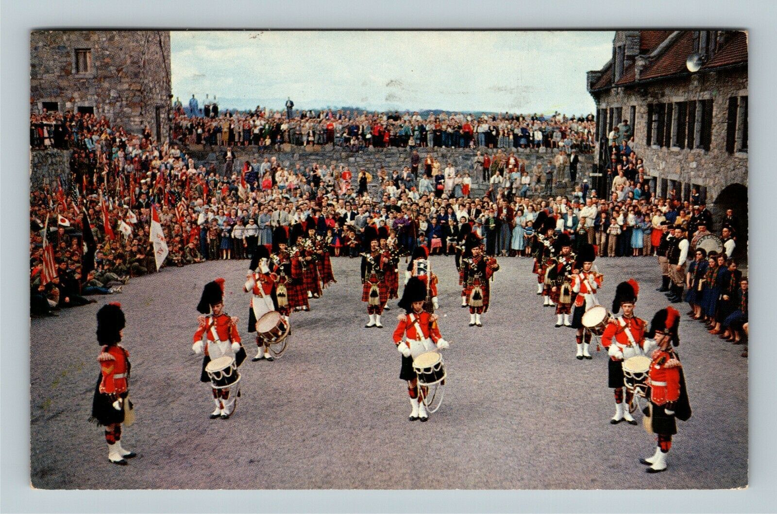 Ft Ticonderoga Black Watch Bagpipes 200th Pageant Chrome New York c1960