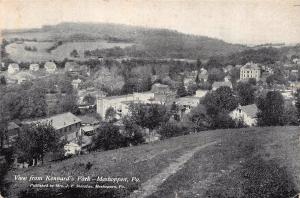 MESHOPPEN, PA  Pennsylvania   VIEW FROM KENNARD'S PARK  Wyoming County  Postcard