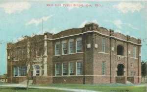 Postcard Oklahoma Alva East Side Public School C-1910 23-9054