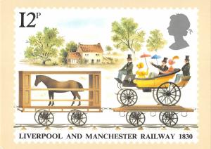 B99470  liverpool and manchester oldtimer 1830 postcard  uk  train railway