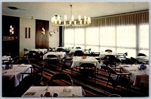 Vtg Alexandria Minnesota MN Viking Motel Restaurant Dining Room View Postcard
