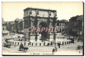 Old Postcard Marseille La Porte d'Aix