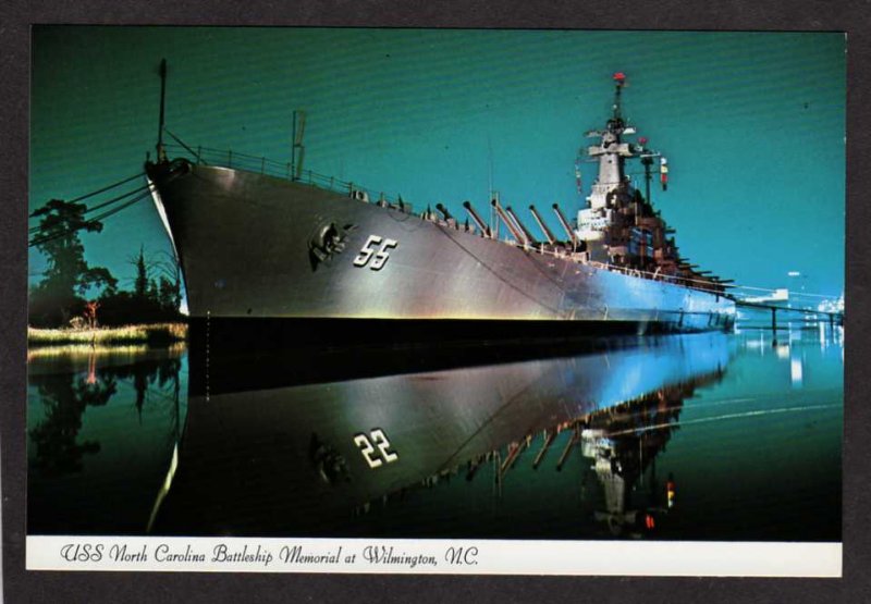 NC USS North Carolina Naval Ship Navy Battleship Wilmington Military