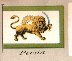 1880s Palmer's Boot & Shoe Store Persia Flag Card F149