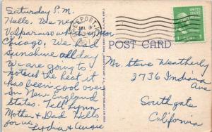 FORT WAYNE, IN Indiana    LARGE LETTER LINEN    1951   Curt Teich    Postcard