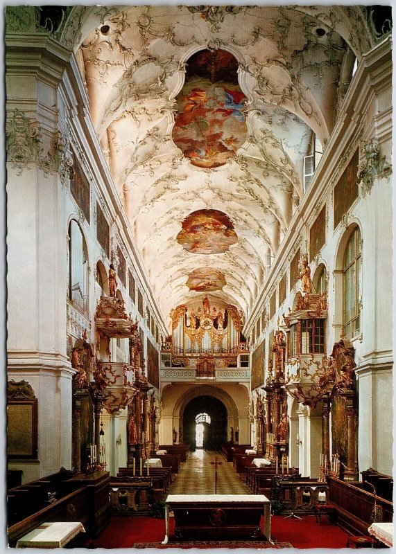 Salzburg Erzabtei St. Peter Austria Interior Altar Monastery Postcard