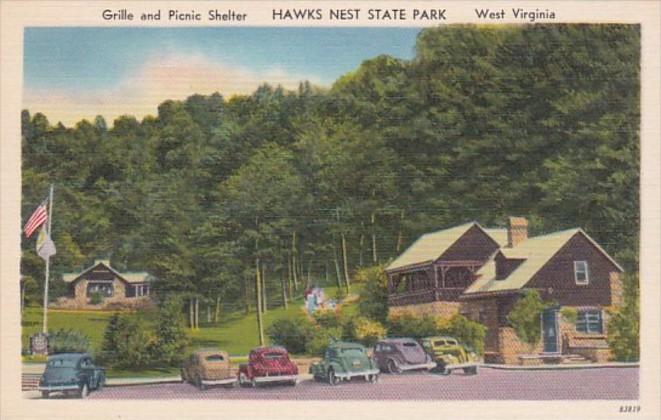 West Virginia Hawks Nest State Park Grille and Picnic Shelter