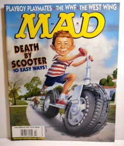 MAD Magazine Feb 2001 # 402 The West Wing WWF Death By Scooter Parody Spoofs