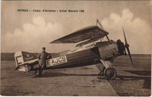 PC Camp d'Aviation ISTRES Avion MORANE 138 AVIATION (a27074)