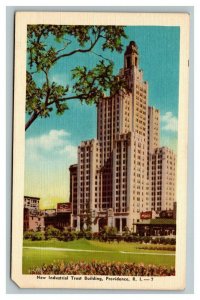 Vintage 1940's Postcard New Industrial Trust Building Providence Rhode Island