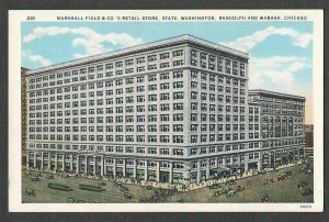 PPC #H64* GOOD POSTCARD MARSHALL FIELD & CO CHICAGO IL MINT