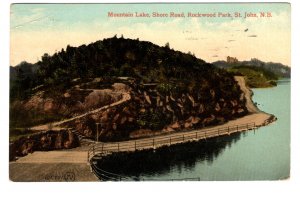 Mountain Lake, Shore Road, Rockwood Park, St John, New Brunswick, Used 1915
