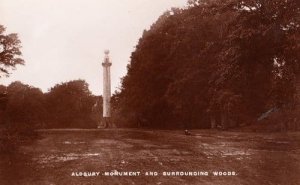 Aldbury Monument Hertfordshire Herts Woods Forest Antique Real Photo Postcard