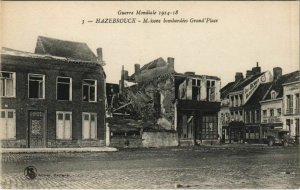 CPA HAZEBROUCK - Maisons bombardées Grand Place (136095)