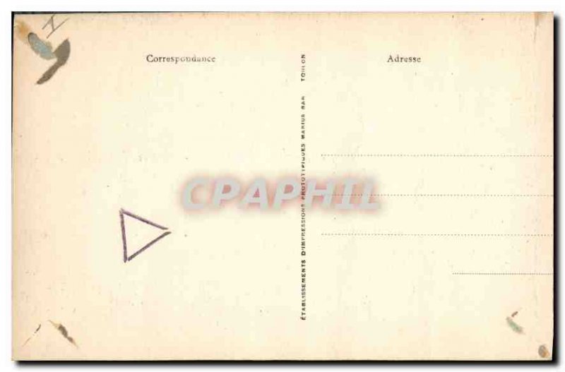 Postcard Old Saint Maximin Var Square and the Basilica Facade