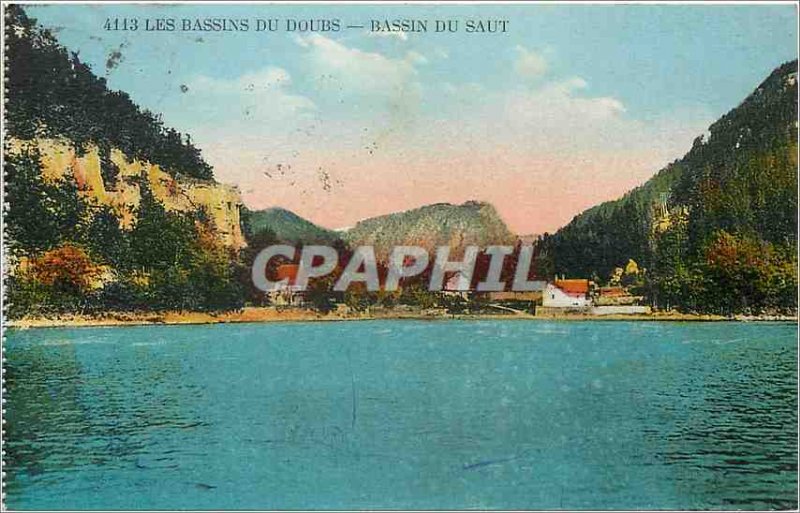 Old Postcard The Pools Doubs Saut du Bassin