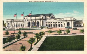 1930's Union Station Washington DC B.S. Reynolds Co. Pub. Vintage Postcard
