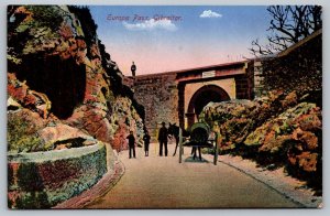 Postcard Europa Pass Europe Gibraltar Spain Donkey And Wagon Mountains