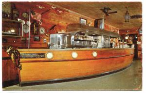 Ship Bar Interior Oyster Bar Portland Oregon postcard