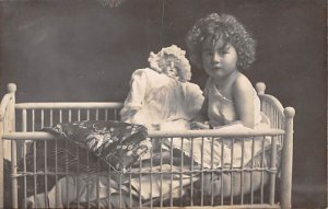 Children with Dolls Postcard