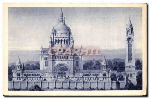 Postcard Old Basilica of Lisieux Vue Generale Project