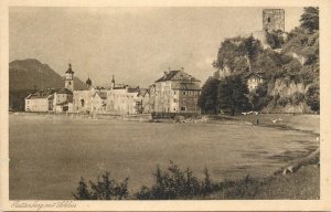 Germany Rattenberg castle panorama postcard