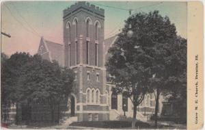 1911 DECATUR Illinois Ill Postcard GRACE ME CHURCH