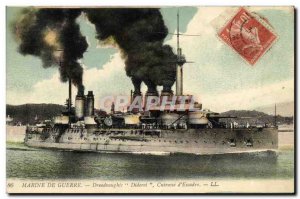 Old Postcard Boat War War Marine Dreadnoughts Diderot
