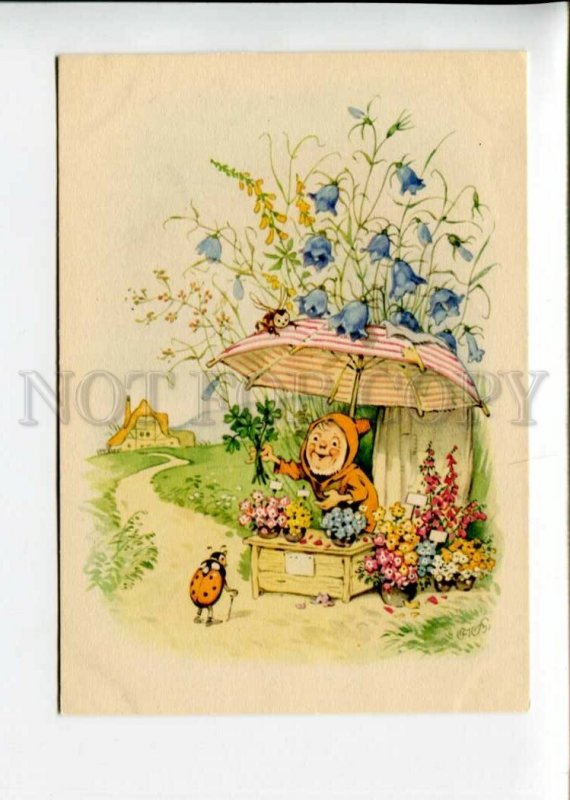 3141896 BEETLE & GNOME Flower Shop by BAUMGARTEN old 