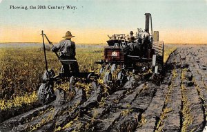 Plowing the 20th century way Farming Unused 