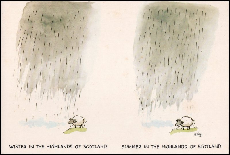 United Kingdom Post card - Cartoon(5), used
