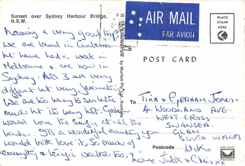 Lot232 australia sunset over sydney harbour bridge nsw