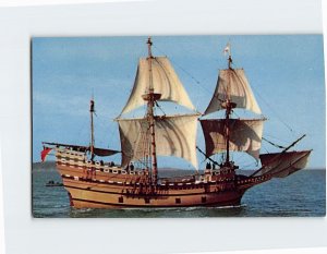 Postcard Mayflower II, Plymouth, Massachusetts