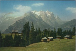 Switzerland Postcard - Swiss Alps With Wetterhorn and Eiger  RR18176
