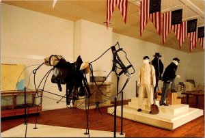 Historic Fort Museum, Soldier Uniforms & Saddle, Fort Stockton TX Postcard Q43