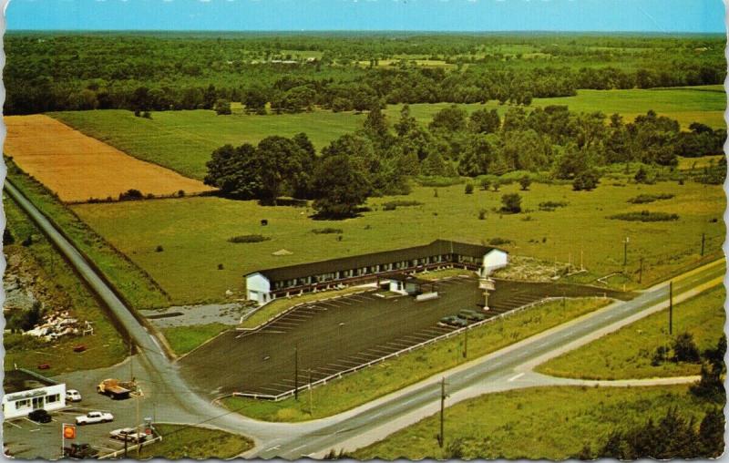 The Skylark Motel Lombardy Ontario ON Aerial View Vintage Postcard F3