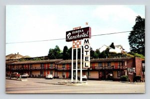 Eureka California Ranchotel Motel Postcard