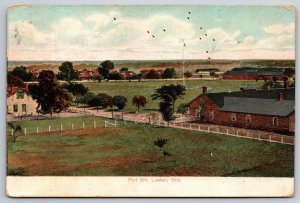 Birds Eye View Fort Sill Lawton Oklahoma OK 1910s DB Postcard H15