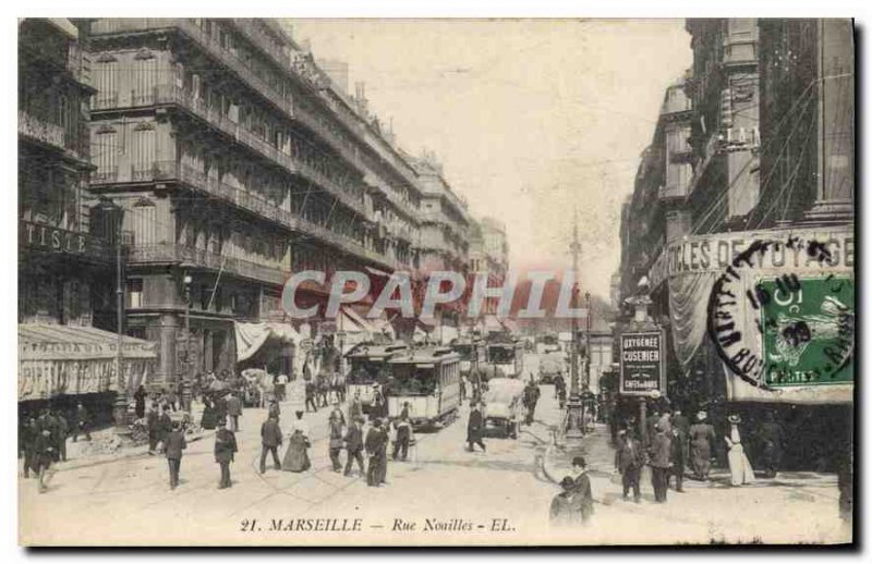 Postcard Old Street Marseille Noailles