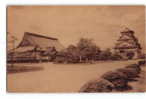Osaka Japan Postcard 1915-1930 Osaka Castle Pavilion View