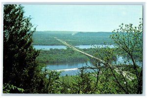 c1960's Scenic View Minnesota North La Crescent LA Crosse Wisconsin WI Postcard