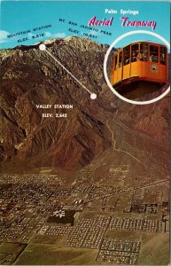 Palm Springs CA Aerial Tramway Unused Vintage Postcard F65