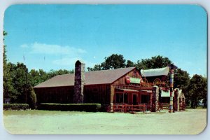 c1954 Ardmore Oklahoma OK Postcard Longhorn Trading Post Frontier Museum Posted