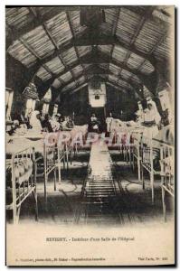 Old Postcard Army Health Revigny Interieur d & # 39A room of & # 39hopital