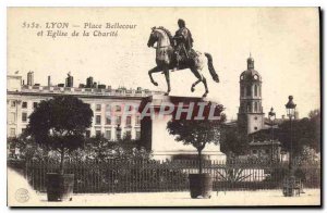 Postcard Old Lyon Bellecour Square and Church of the Cbarite