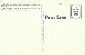 Public Libary Museum Milwaukee Wisconsin Wis Vintage Linen Postcard Unposted UNP 