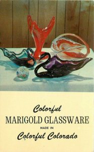 Advertising Durango Colorado Marigold Glassware Conrad Postcard 21-4354