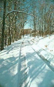 Postcard Pipestem Resort State Park Winter Or Summer Main Lodge West Virginia